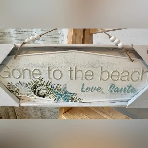 “Gone to the Beach - Love, Santa” Sign from At Home - Picture 1 of 1